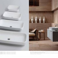 43 Line Tulip In-set Or Counter Top Wash Basins In Four Sizes By Azzurra